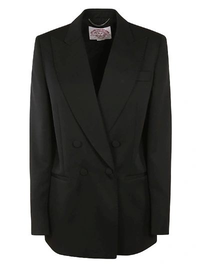 Stella Mccartney Oversized Double-breasted Blazer In Black