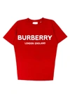 BURBERRY RED COTTON T-SHIRT,8011169K A1460