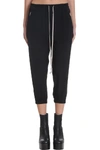 RICK OWENS CROPPED TRACK PANTS,11344694