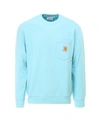 Carhartt Wip Pocket Crew Sweatshirt - Window Colour: Window In 08k00