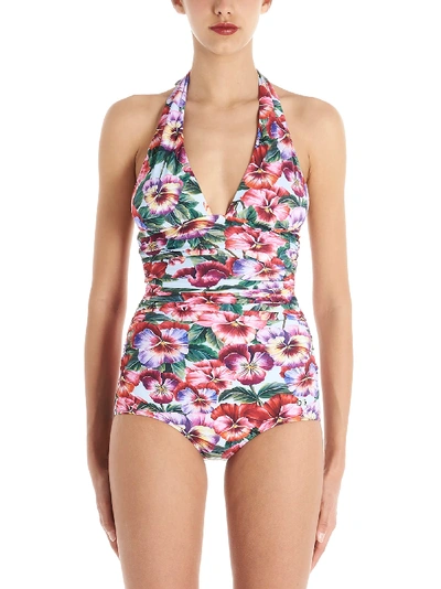 Dolce & Gabbana Violette Swimsuite In Hc1bn