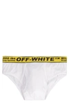 OFF-WHITE LOGOED ELASTIC BAND COTTON BRIEFS,11354023