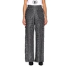 BALMAIN trousers IN LUREX KNIT WITH JEWEL BUTTONS,11373504