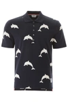 THOM BROWNE DOLPHIN PRINT POLO SHIRT,11374324