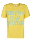 Alberta Ferretti Slogan Short-sleeve T-shirt In Yellow