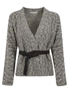 FABIANA FILIPPI BELTED TIE CARDIGAN,MAD260W803A513VR2