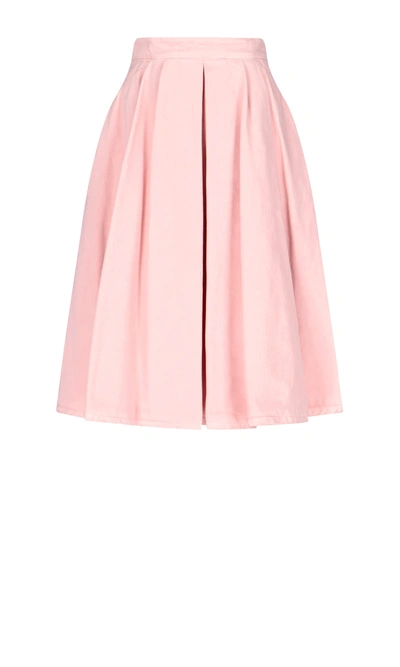 Prada Flared Skirt In Pink