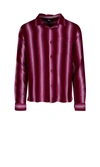 Stussy Shadow Striped Shirt In Red
