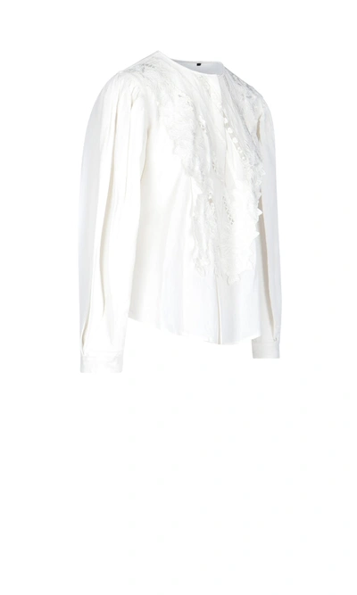 Isabel Marant Lace Details Shirt In White