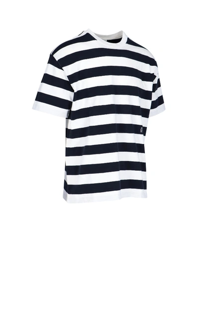 Closed Striped Crew Neck T-shirt In Blue
