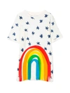 STELLA MCCARTNEY WHITE TEEN DRESS WITH COLORED PRESS,11260989
