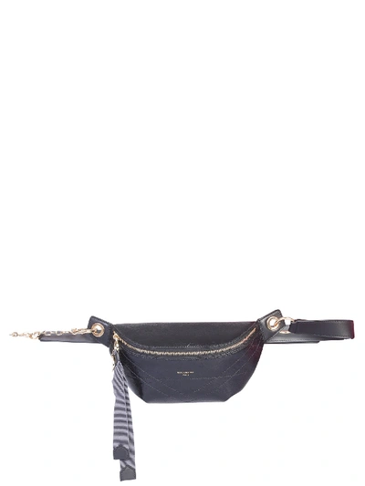 Givenchy Id Crackle Leather Belt Bag In Black