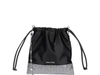 MIU MIU STARLIGHT SATIN POUCH WITH SYNTHETIC CRYSTALS,11322001