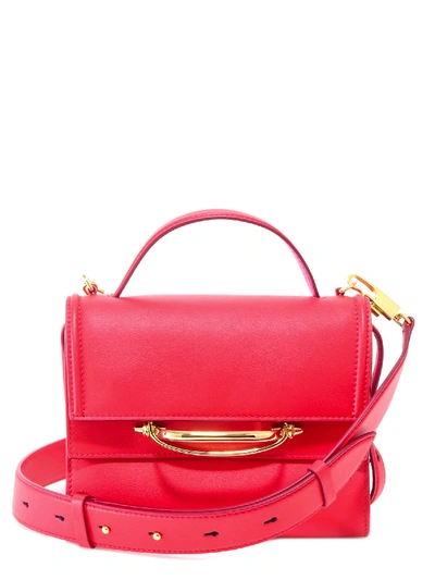 Alexander Mcqueen The Story Bicolor Leather Shoulder Bag In Red