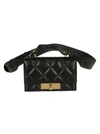 ALEXANDER MCQUEEN SKULL LOCK SMALL QUILTED SHOULDER BAG,11368711