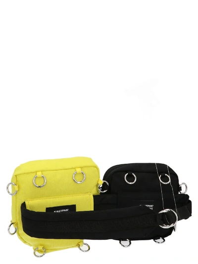 Raf Simons 3l Eastpak Rs Waist Loop Belt Bag In Black,yellow