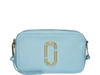 Marc Jacobs The Softshot 21 Leather Camera Bag In Blue