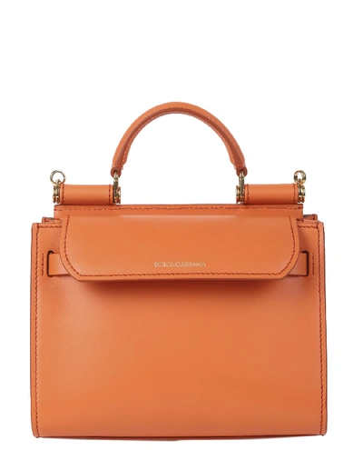 Dolce & Gabbana Orange Sicily 62 Mini Bag In Arancio