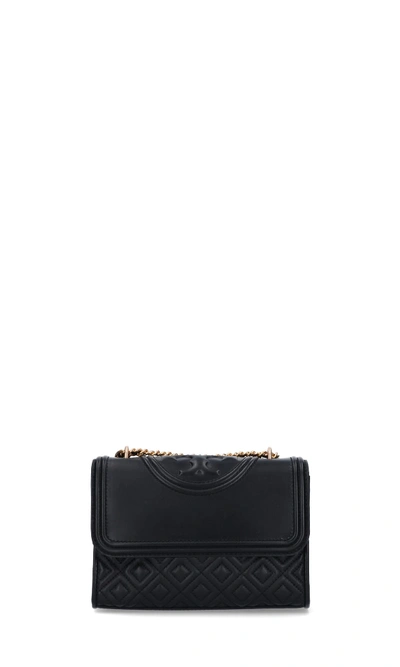 Tory Burch Fleming Shoulder Bag In Black