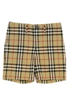 BURBERRY SHORTS WITH VINTAGE CHECK PATTERN,11285261