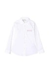 GUCCI KIDS SHIRT WITH EMBROIDERY,11285016