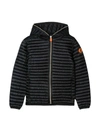 SAVE THE DUCK BLACK PADDED JACKET,11305355
