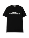 Neil Barrett Logo Print T-shirt In Black