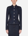 Dolce & Gabbana Denim Peplum Jacket