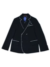 FAY BLUE BLAZER WITH WHITE DETAILS,11342871