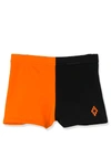 Marcelo Burlon County Of Milan Two-tone Shorts In Black