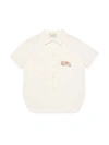 GUCCI WHITE SHIRT WITH FRONTAL EMBROIDERY,11347368