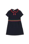 GUCCI COTTON DRESS WITH BOW,11366139