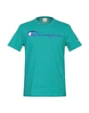 Champion T-shirt In Turquoise