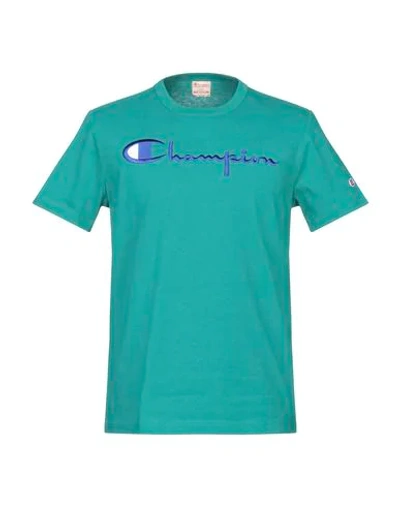 Champion T-shirt In Turquoise
