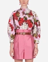 DOLCE & GABBANA GERANIUM-PRINT POPLIN SHIRT