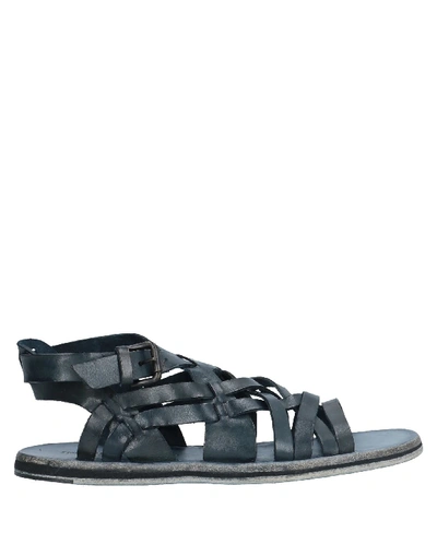 Emporio Armani Sandals In Dark Blue