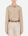 DOLCE & GABBANA OVERSIZE POPLIN SAFARI SHIRT