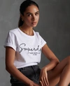 SUPERDRY WOMEN'S ALICE SCRIPT EMBROIDERED T-SHIRT WHITE,210242150148201C017