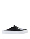 Kenzo Embroidered-logo Sneakers In Black