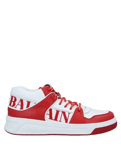 Balmain Sneakers In Red
