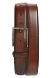 NORDSTROM MEN'S SHOP MARCO BURNISHED LEATHER BELT,NO381367MN