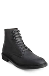 Allen Edmonds Higgins Mill Plain Toe Boot In Black Waxed Suede