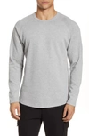 Acyclic Slim Fit French Terry Long Sleeve T-shirt In Light Grey