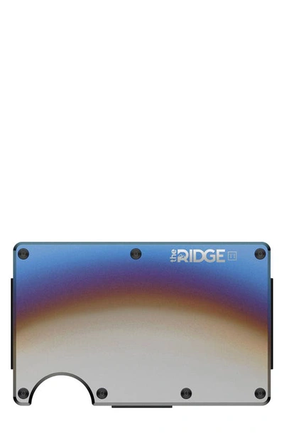 The Ridge Titanium Money Clip Card Case In Burnt