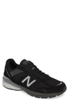 New Balance Black Made In Us 990 V5 Sneakers In Black/silver