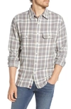 The Normal Brand Mountain Regular Fit Flannel Button-up Shirt In Blue Haze