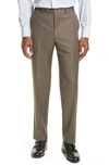 CANALI FLAT FRONT WOOL TROUSERS,EU00025700780121