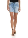 DONDUP NEW HOLLY SHORTS IN FADED LIGHT BLUE DENIM
