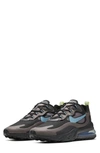 Nike Air Max 270 React Men's Shoe In Black/ Grey/ Volt/ Cerulean