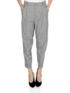 ISABEL MARANT ÉTOILE LOWEA HOUNDSTOOTH trousers IN BLACK